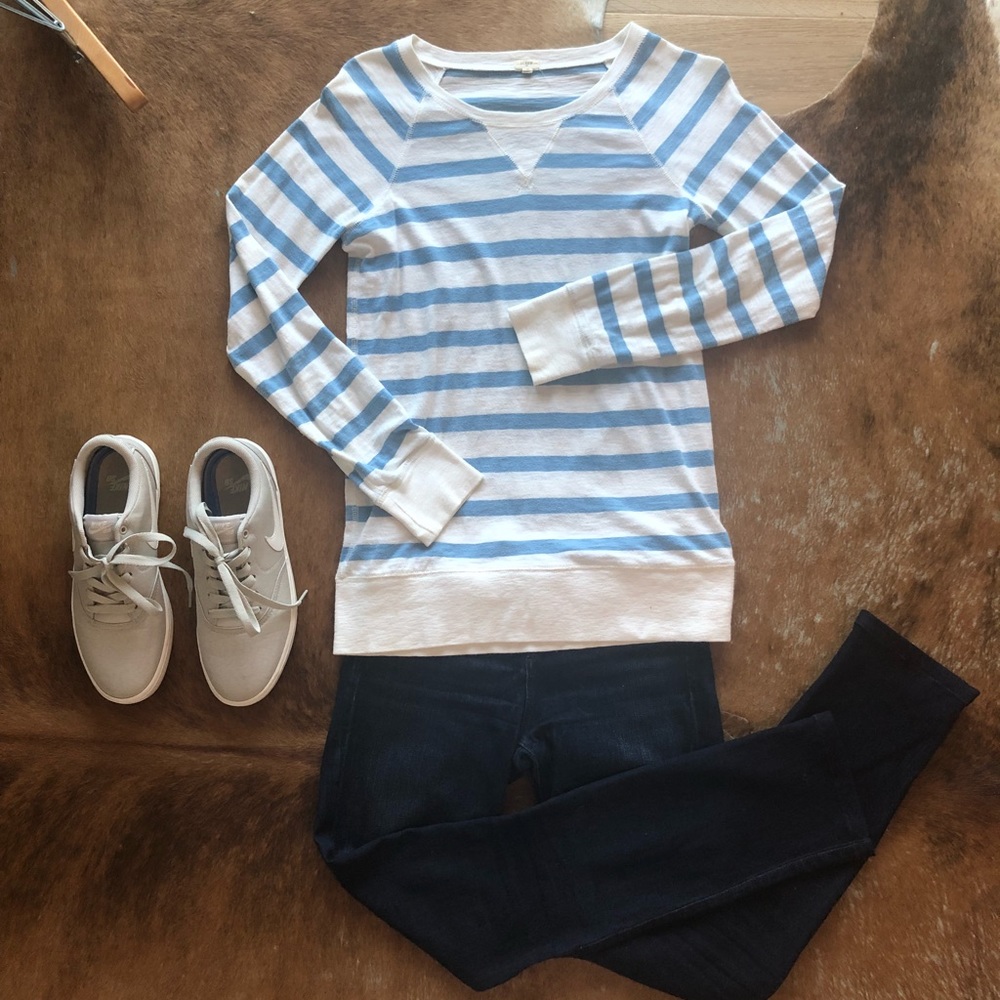 J. Crew striped long sleeve shirt